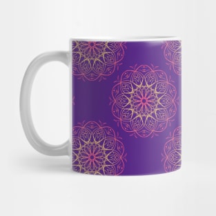 Pink and orange mandala Mug